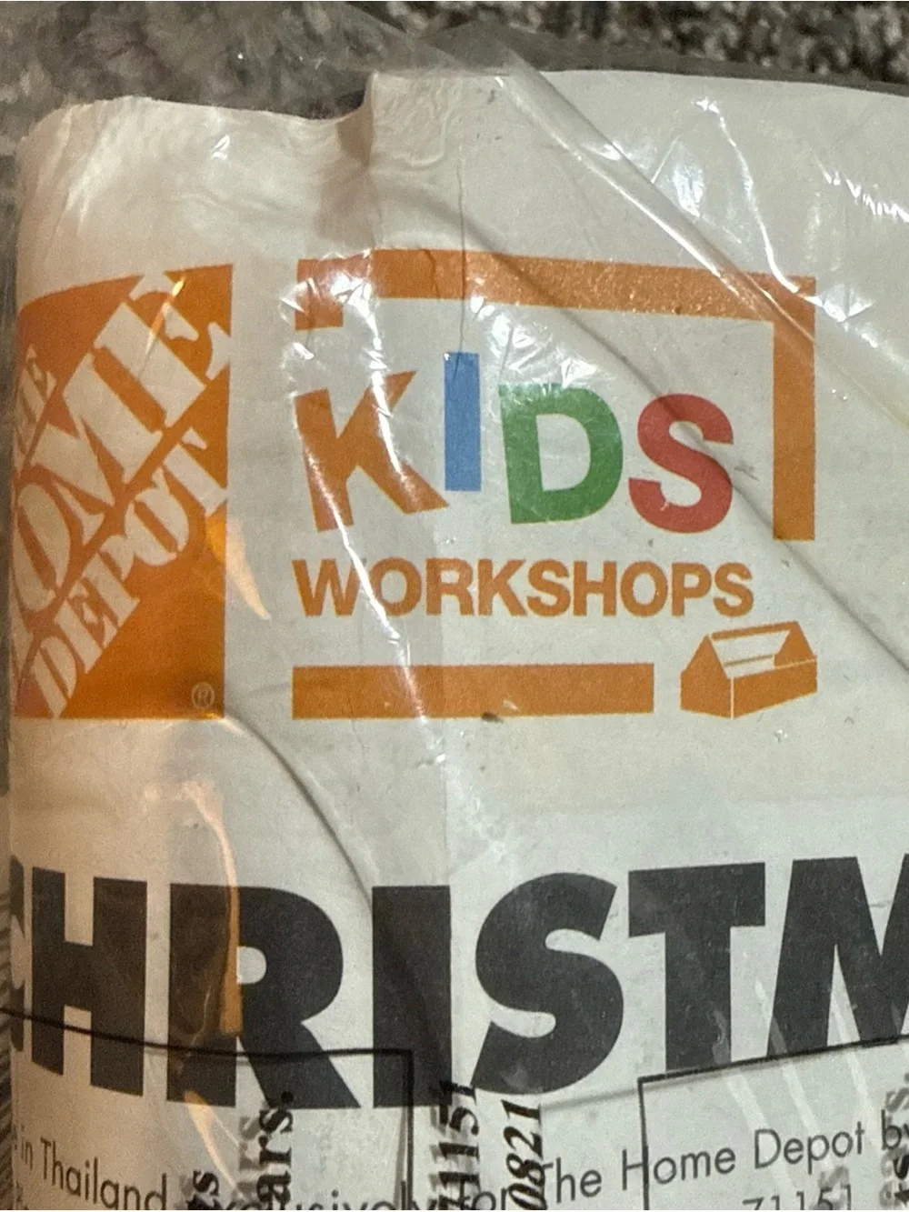 New Home Depot Kids Workshop Christmas Car with Pin